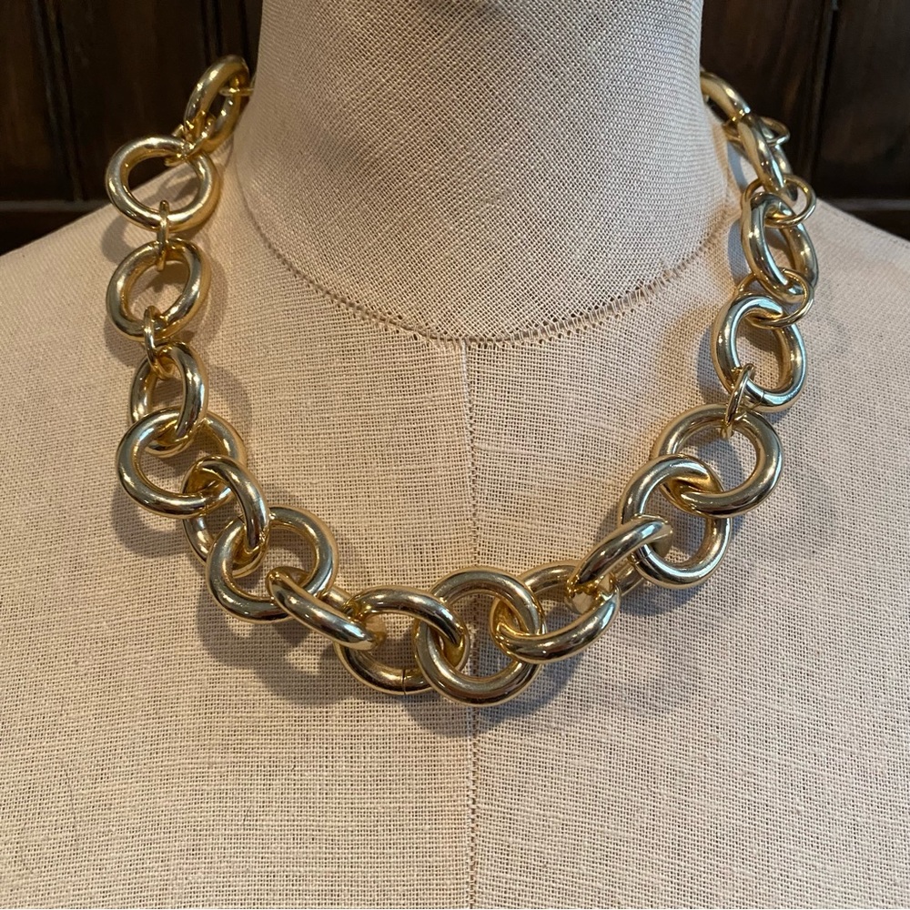 J. Crew chunky gold chain necklace